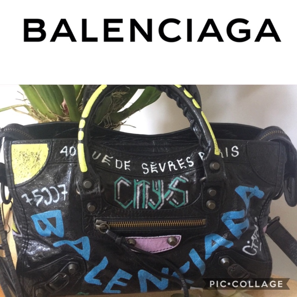 BALENCIAGA City Graffiti Bag Authentic ‼️